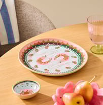 La Mer Coastal Prawns Melamine Dinner Plate