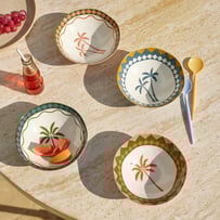 Natures Resort Palm Bowl Pack of 4