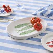 Marine Life Fish Large Oval Platter