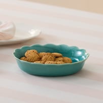 Fleur Dusty Jade Oval Serving Dish