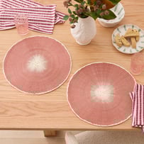 Orla Rouge Woven Placemat Pack of 2