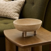 Laguna Beige Footed Bowl