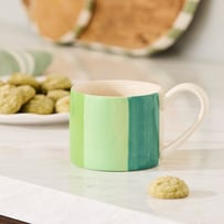 Tuscany Green Stripe Mug