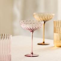 Soho Rose Pink Cocktail Glass Pack of 4