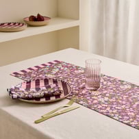 Camille Burgundy Floral Runner