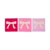 Dallas Bows Bamboo Knitted Washcloths Pack of 3