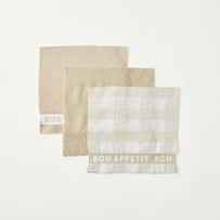 Australian Cotton Natural Washcloths Pack of 3