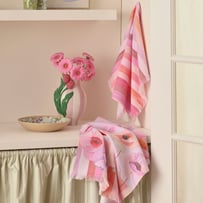 Jade Fisher Tall Poppies Pink Tea Towel Pack of 2