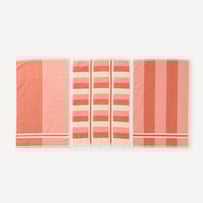 Australian Cotton Ginger Stripe Tea Towel Pack of 3