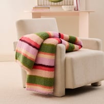 Cloud Cottage Chic Stripe Throw