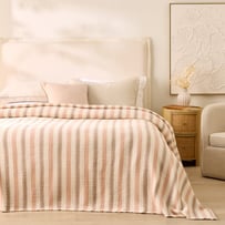 European Collection Warm Stripe Muslin Blanket