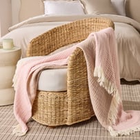 European Collection Elio Light Lilac & Chocolate Malt Throw