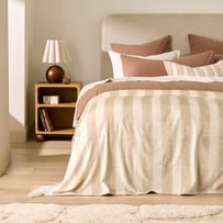 Supersoft Natural Stripe Blanket