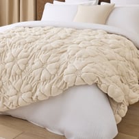 Moonflower Natural Throw
