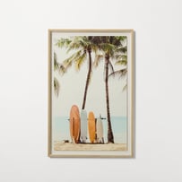Flinders Gone Surfing Framed Wall Art