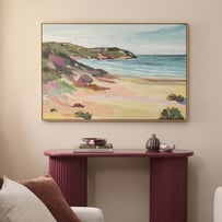 Ocean Squeaky Beach Landscape Canvas