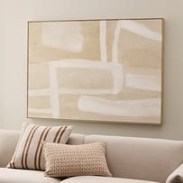 Linea White & Natural Canvas