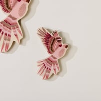 Sunlit Parrot Small Timber Wall Art