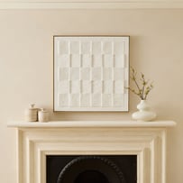 Checker Mache Square Wall Art