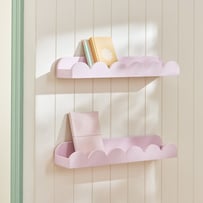 Sadie Scallop Lilac Book Shelf Pack of 2