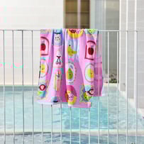 Kids Summer Fruits Stamps Beach Towel