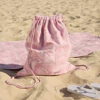 Kids Pink Shell Palm Waterproof Lined Bag