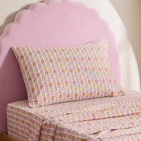 Willa Floral White Sheet Set