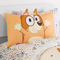 Bluey Play Time Bingo Organic Cotton Text Pillowcase
