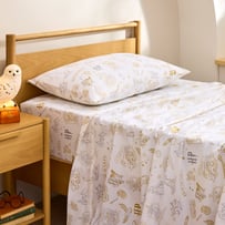 Harry Potter Hogwarts White Sheet Set 