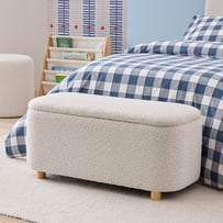 Blake Snow White Boucle Blanket Box