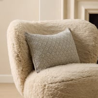 Delhi Star Tile Linen Woodblock Cushion