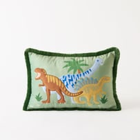 Dino Walk Green Cushion
