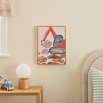 Excavator Portrait Wall Art