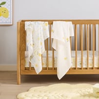 Amalfi White Cotton Muslin Swaddles 2pk