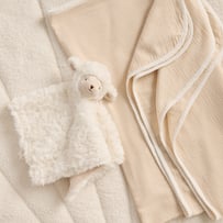 Sheep Natural Baby Comforter & Swaddle Bundle