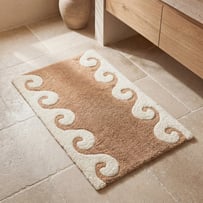 Wave Sandalwood & Natural Bath Mat