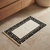 Theodore Natural & Black Bath Mat