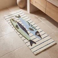 Aquatic Blue Multi Bath Runner