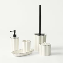 Vienna Coconut & Black Scallop Bathroom Accessories