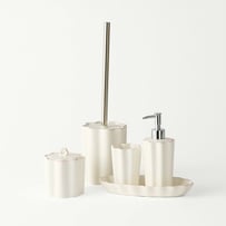 Vienna Coconut & Pink Scallop Bathroom Accessories