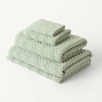 Mimosa Mineral Green Textured Towel Range