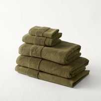 European Peninsula Dark Olive Turkish Cotton Towel Range