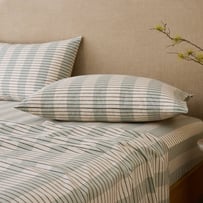 Elliot Seagrass Stripe Flannel Pillowcases