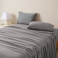 Brushed Cotton Wool Ash Grey Sheet Set