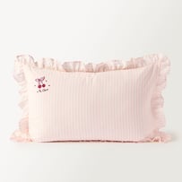 Mothers Day Ma Cherie Pink Ruffle Embroidered Pillowcase