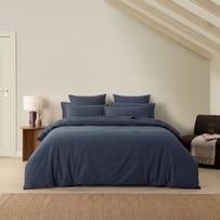 Stonewashed Cotton Midnight Navy Quilt Cover Separates