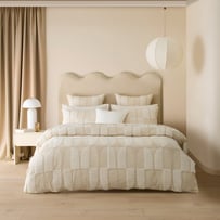 Hendrix Tufted Natural Quilt Cover Separates
