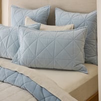 Vance Coast Cotton Velvet Quilted Pillowcases