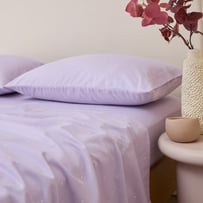 Mini Dot Lilac Flannel Pillowcases