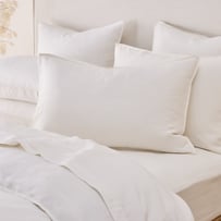 Vintage Washed Linen Coconut Pillowcases